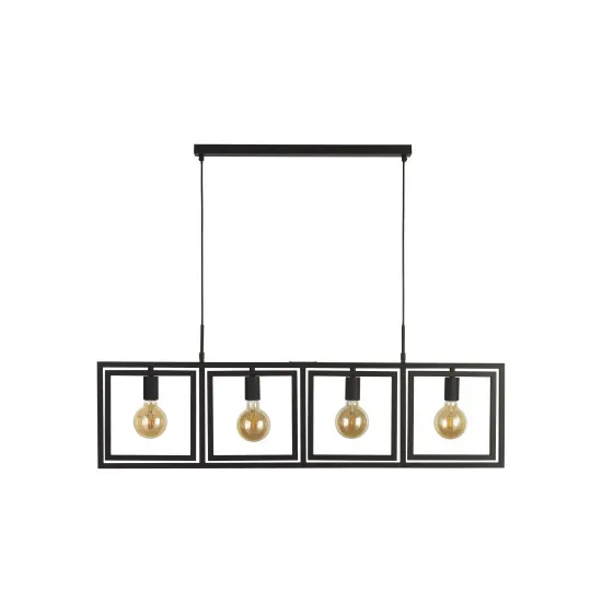 Searchlight Plaza fekete függesztett lámpa (SL-23203-4BK) E27 4 izzós IP20