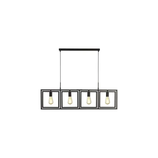 Searchlight Plaza fekete függesztett lámpa (SL-23203-4BK) E27 4 izzós IP20