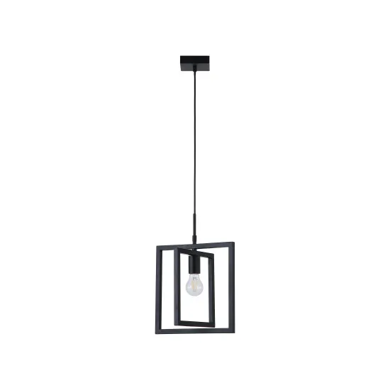 Searchlight Plaza fekete függesztett lámpa (SL-23203BK) E27 1 izzós IP20