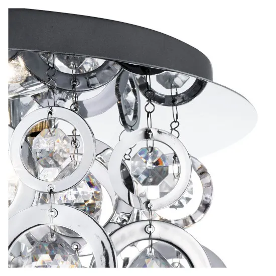Searchlight Polaris króm mennyezeti lámpa (SL-0573-3CC) E14 3 izzós IP20