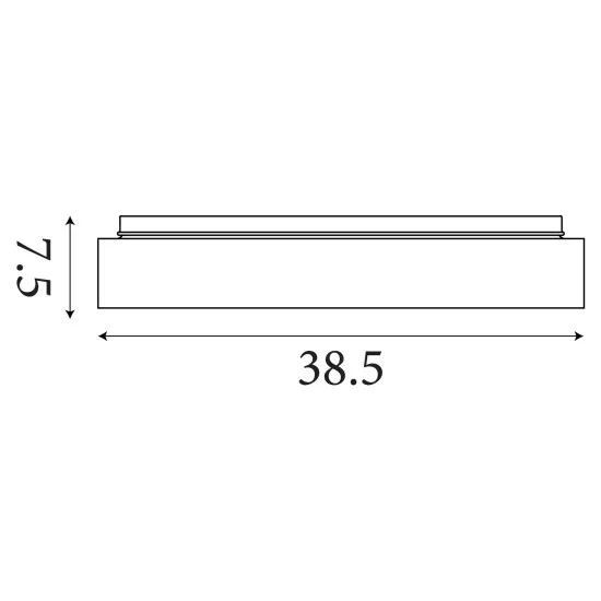 Searchlight Polka fekete LED mennyezeti lámpa (SL-89735-38BK) LED 1 izzós IP20