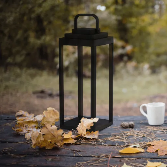 Searchlight Portabello fekete újratölthető kültéri LED asztali lámpa (SL-33502-350) LED 1 izzós IP54