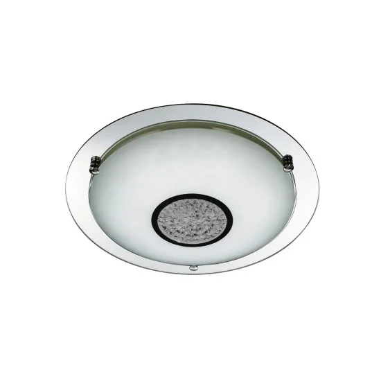 Searchlight Portland króm-átlátszó fürdőszobai LED mennyezeti lámpa (SL-3883-31) LED 1 izzós IP44