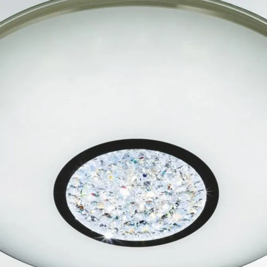 Searchlight Portland króm-átlátszó fürdőszobai LED mennyezeti lámpa (SL-3883-41) LED 1 izzós IP44