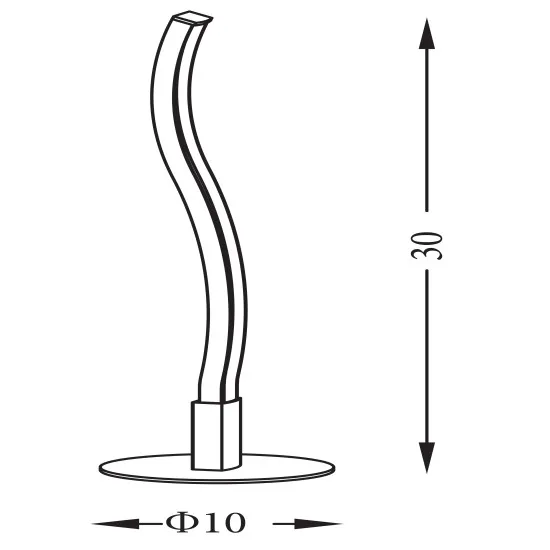 Searchlight Prime ezüst LED asztali lámpa (SL-5432SN) LED 1 izzós IP20