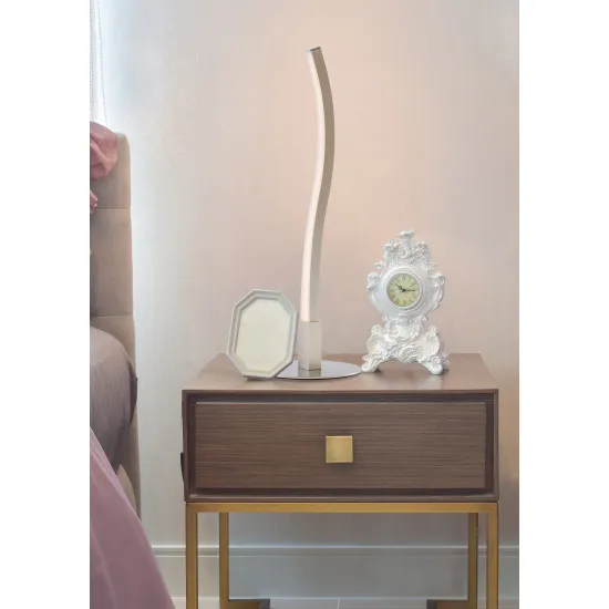 Searchlight Prime ezüst LED asztali lámpa (SL-5432SN) LED 1 izzós IP20