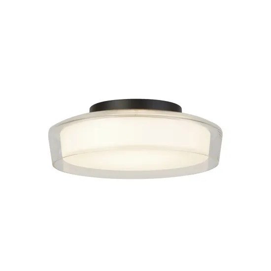 Searchlight Puck fekete-átlátszó fürdőszobai LED mennyezeti lámpa (SL-60961BK) LED 1 izzós IP44