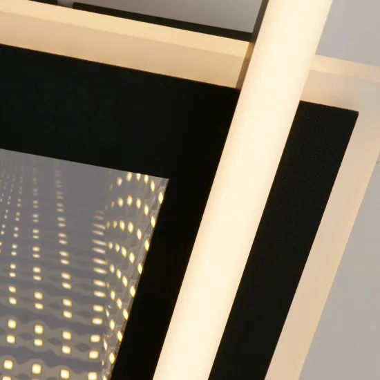 Searchlight Quadrate fekete LED mennyezeti lámpa (SL-44250BK) LED 1 izzós IP20