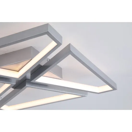 Searchlight Quatro ezüst LED mennyezeti lámpa (SL-36520SI) LED 1 izzós IP20