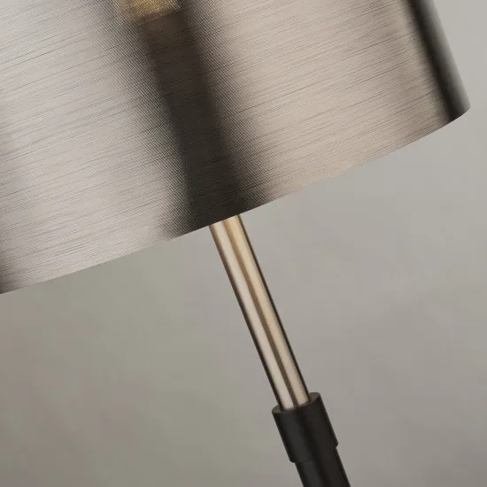 Searchlight Rachel fekete-ezüst asztali lámpa (SL-3877BK) E27 1 izzós IP20