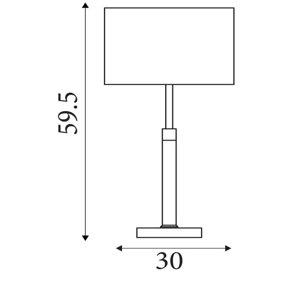Searchlight Rachel fekete-ezüst asztali lámpa (SL-3877BK) E27 1 izzós IP20