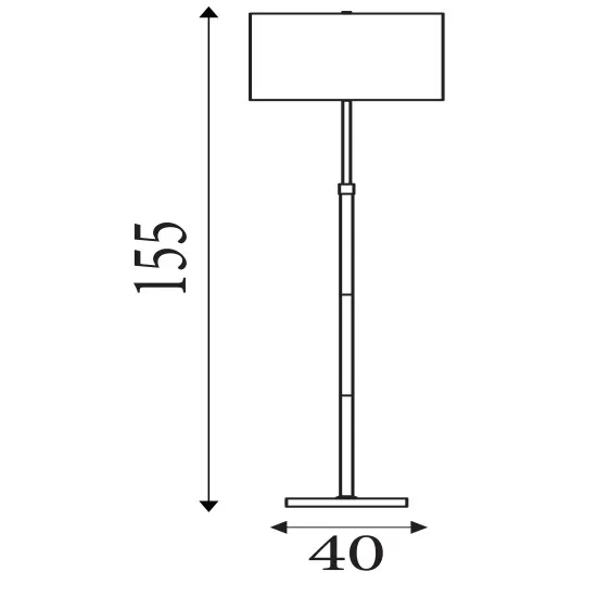 Searchlight Rachel fekete-ezüst állólámpa (SL-3879BK) E27 1 izzós IP20