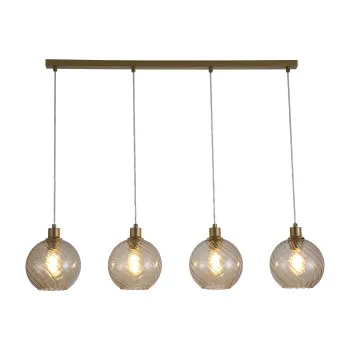 Searchlight Radiance arany-pezsgő függesztett lámpa (SL-44520-4CP) E27 4 izzós IP20