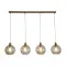 Searchlight Radiance arany-pezsgő függesztett lámpa (SL-44520-4CP) E27 4 izzós IP20