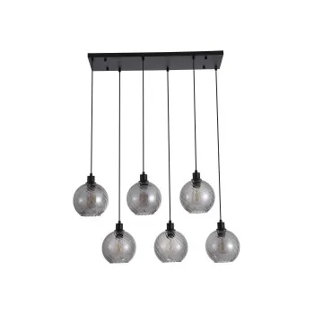 Searchlight Radiance fekete-füstszínű függesztett lámpa (SL-44520-6SM) E27 6 izzós IP20