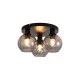 Searchlight Radiance fekete-füstszínű mennyezeti lámpa (SL-44521SM) E27 3 izzós ip20