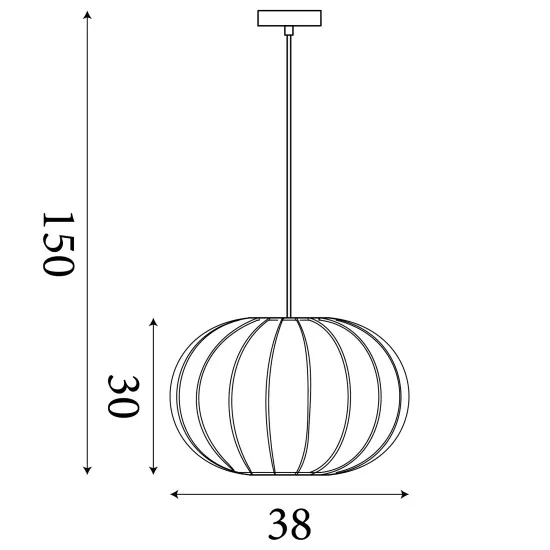 Searchlight Radiant fekete függesztett lámpa (SL-52850BK) E27 1 izzós IP20