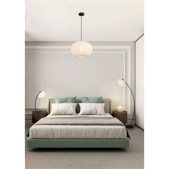 Searchlight Radiant fekete függesztett lámpa (SL-52850BK) E27 1 izzós IP20