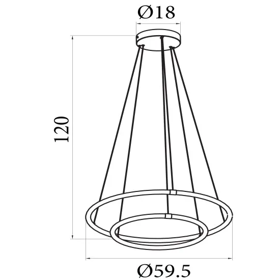 Searchlight Revolve fekete-fehér LED függesztett lámpa (SL-40176-2BK) LED 1 izzós IP20