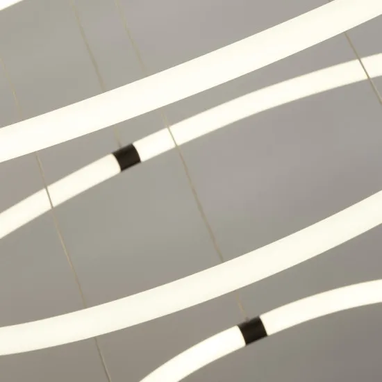 Searchlight Revolve fekete-fehér LED függesztett lámpa (SL-40176-3BK) LED 1 izzós IP20