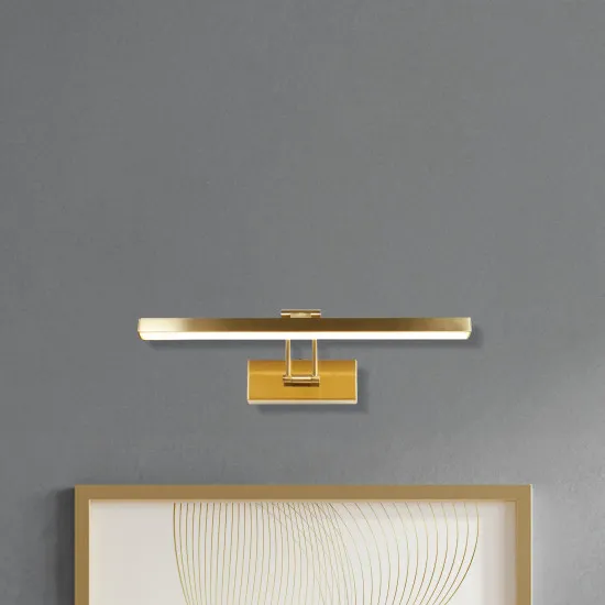 Searchlight Rhodes sárgaréz LED képvilágító (SL-79825-40SB) LED 1 izzós IP20