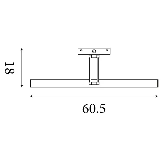Searchlight Rhodes sárgaréz LED képvilágító (SL-79825-60SB) LED 1 izzós IP20