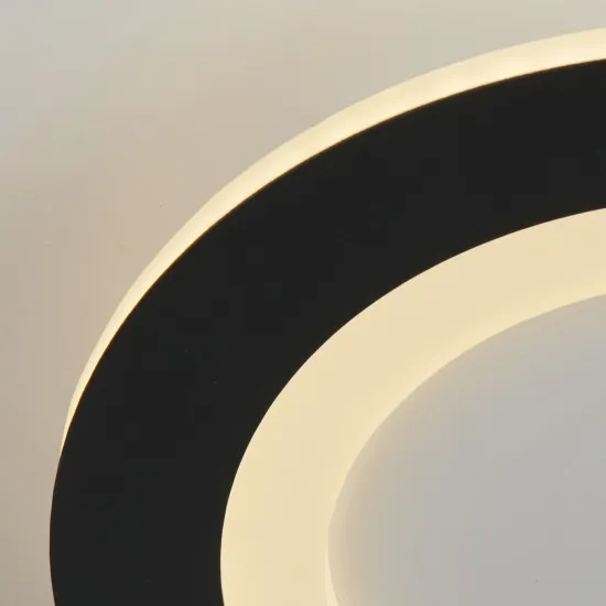 Searchlight Ringo fekete-fehér LED mennyezeti lámpa (SL-44712BK) LED 1 izzós IP20