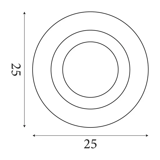 Searchlight Ringo fekete-fehér LED mennyezeti lámpa (SL-44712BK) LED 1 izzós IP20