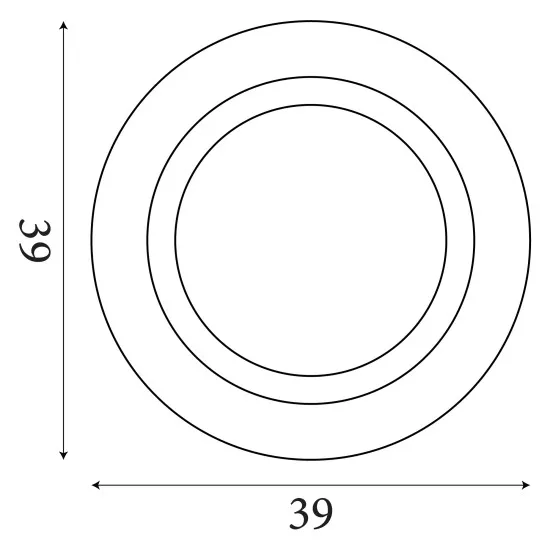 Searchlight Ringo fekete-fehér LED mennyezeti lámpa (SL-44713BK) LED 1 izzós IP20