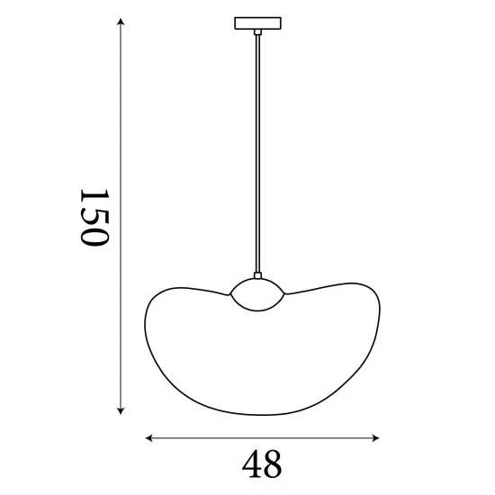 Searchlight Ripple szürke függesztett lámpa (SL-55103BK) E27 1 izzós IP20