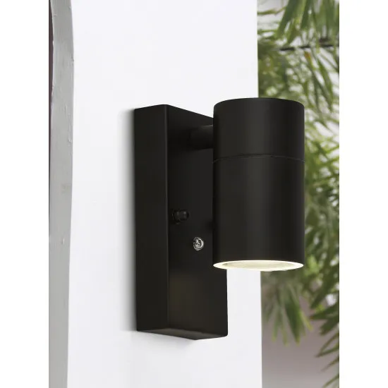 Searchlight Rochester fekete kültéri falikar (SL-14601BK) GU10 1 izzós IP44