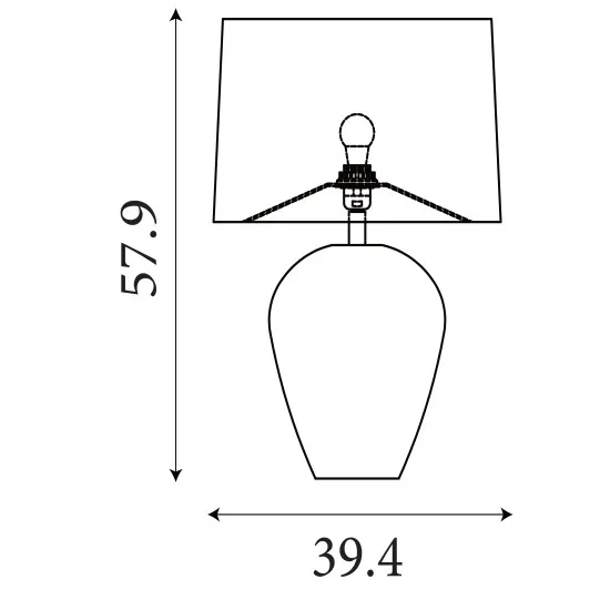 Searchlight Rosetta bronz-fehér asztali lámpa (SL-61420BZ) E27 1 izzós IP20