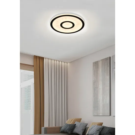 Searchlight Roundel fekete LED mennyezeti lámpa (SL-25688-35BK) LED 1 izzós IP20