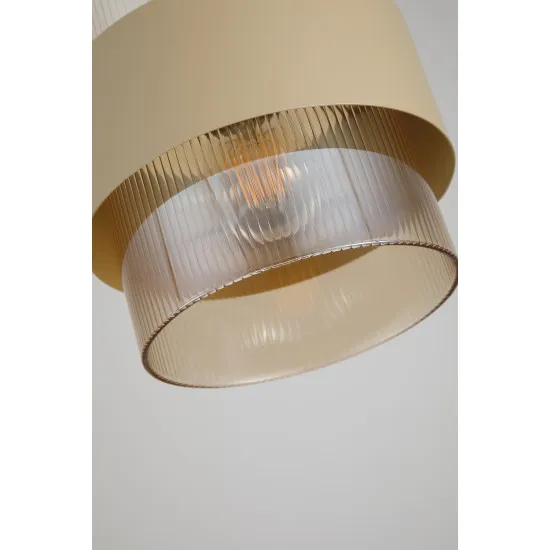 Searchlight Royal homokszínű függesztett lámpa (SL-82431-1SA) E27 1 izzós IP20