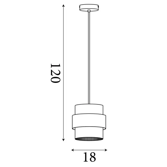 Searchlight Royal homokszínű függesztett lámpa (SL-82431-1SA) E27 1 izzós IP20