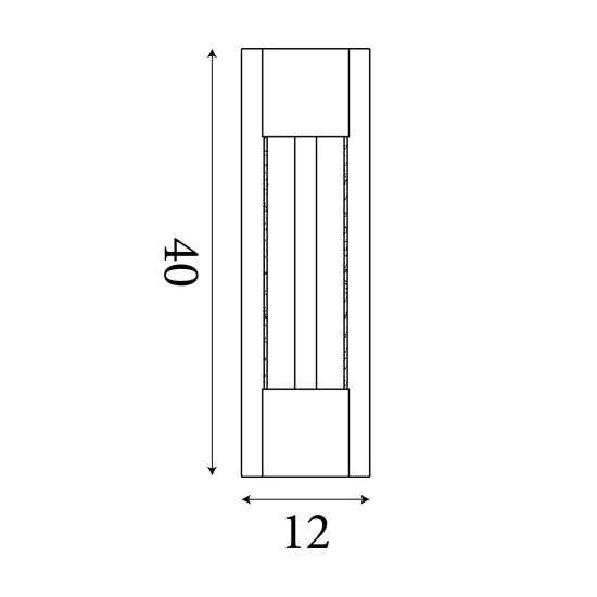 Searchlight Sacramento arany LED kültéri falikar (SL-17660GO) LED 1 izzós IP44