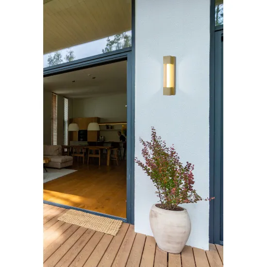 Searchlight Sacramento arany LED kültéri falikar (SL-17660GO) LED 1 izzós IP44