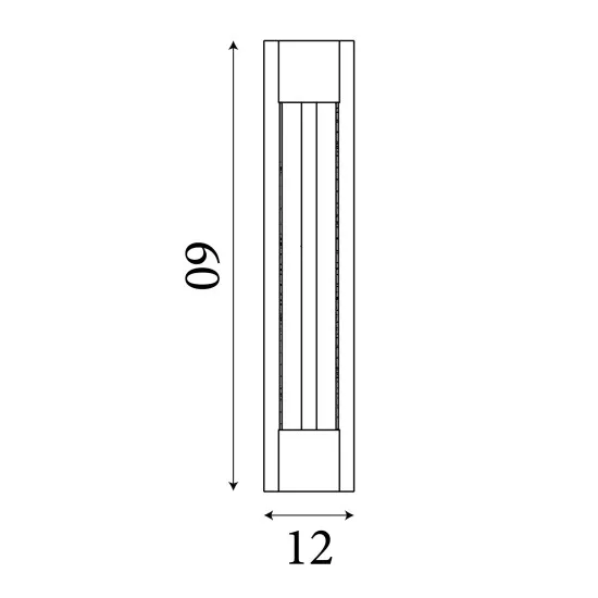 Searchlight Sacramento arany LED kültéri falikar (SL-17670GO) LED 1 izzós IP44