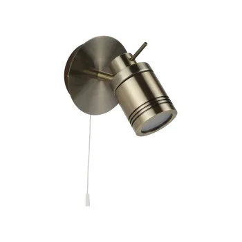 Searchlight Samson sárgaréz fürdőszobai fali spotlámpa (SL-6601AB) GU10 1 izzós IP44