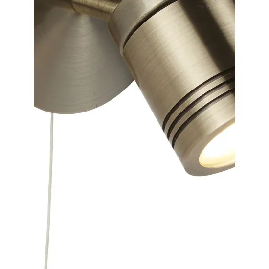 Searchlight Samson bronz fürdőszobai fali spotlámpa (SL-6601AB) GU10 1 izzós IP44