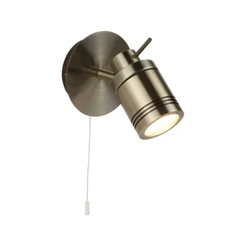 Searchlight Samson sárgaréz fürdőszobai fali spotlámpa (SL-6601AB) GU10 1 izzós IP44