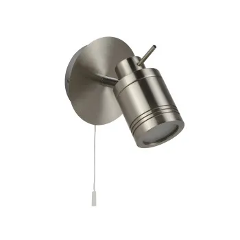 Searchlight Samson ezüst fürdőszobai fali spotlámpa (SL-6601SS) GU10 1 izzós IP44