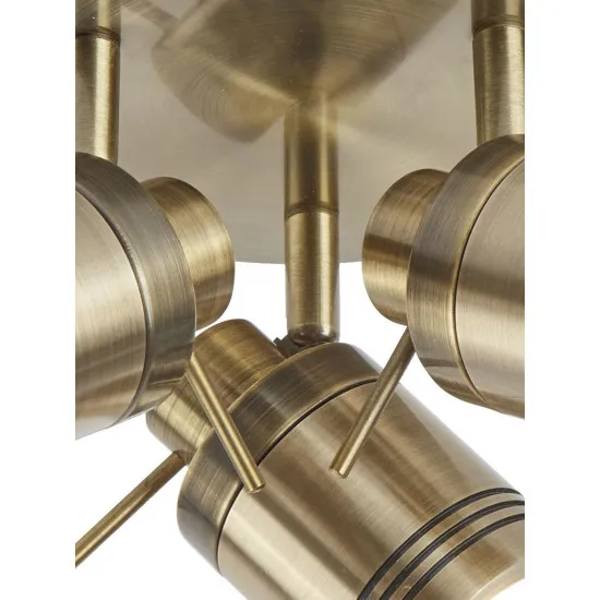 Searchlight Samson bronz fürdőszobai mennyezeti spotlámpa (SL-6603AB) GU10 3 izzós IP44