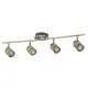 Searchlight Samson bronz fürdőszobai mennyezeti spotlámpa (SL-6604AB) GU10 4 izzós IP44