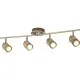 Searchlight Samson bronz fürdőszobai mennyezeti spotlámpa (SL-6604AB) GU10 4 izzós IP44
