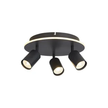 Searchlight San Diego fekete-fehér LED mennyezeti spotlámpa (SL-77230-3BK) GU10+LED 3 izzós IP20