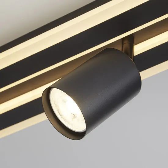 Searchlight San Diego fekete-fehér LED mennyezeti spotlámpa (SL-77230-4BK) GU10+LED 4 izzós IP20