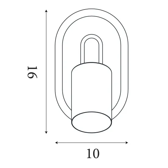 Searchlight San Diego fekete-fehér LED fali spotlámpa (SL-77230BK) GU10+LED 1 izzós IP20