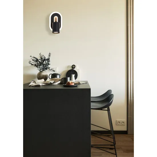 Searchlight San Diego fekete-fehér LED fali spotlámpa (SL-77230BK) GU10+LED 1 izzós IP20