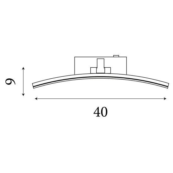 Searchlight Santorini sárgaréz LED képvilágító (SL-79821-40SB) LED 1 izzós IP20